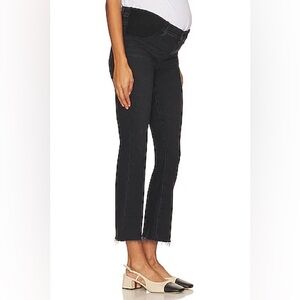 PAIGE Maternity Claudine Straight Leg Jeans Black Lotus Women’s 30